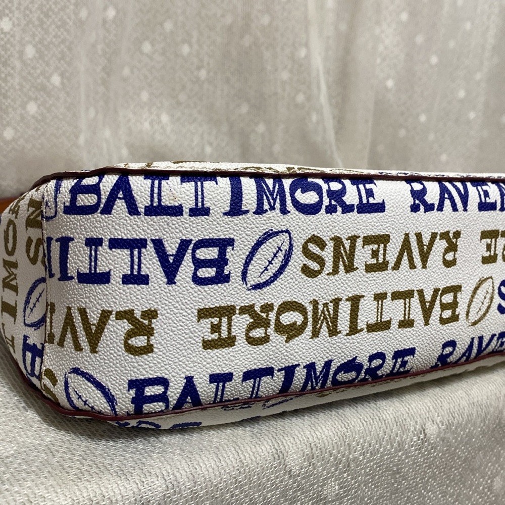 Dooney & Bourke Baltimore Ravens Doodle Small Kiley Hobo - Picture 12 of 16